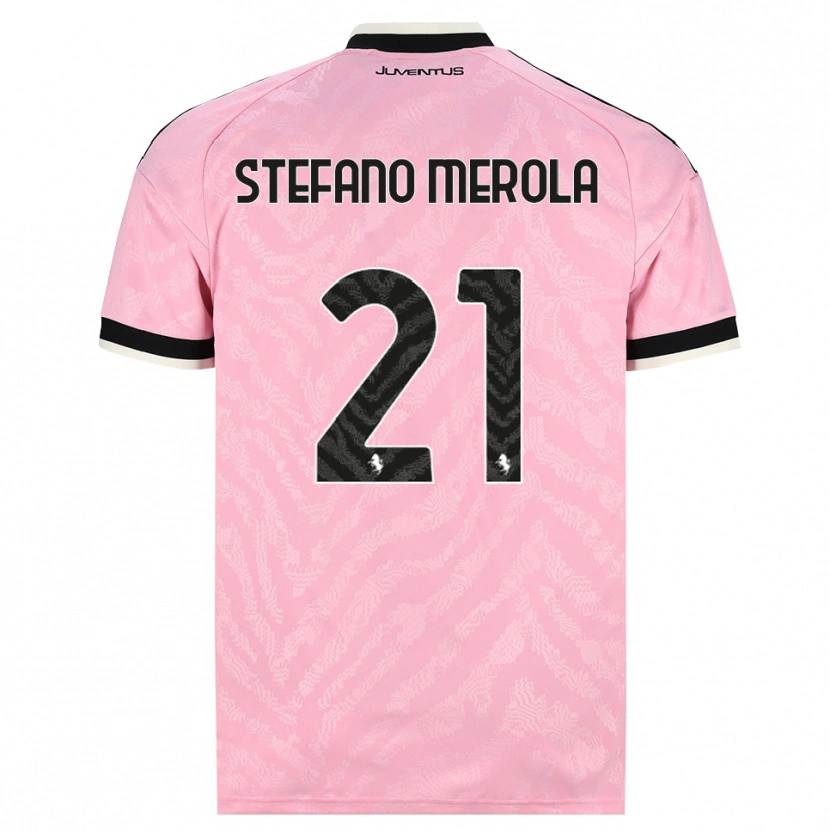 Danxen Mænd Antonio Stefano Merola #21 Pink Sort Udebane Spillertrøjer 2026/27 Trøje T-Shirt