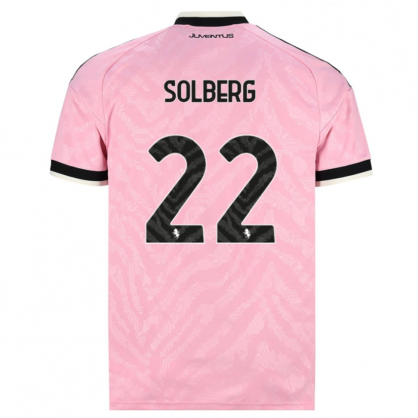 Danxen Mænd Elias Solberg #22 Pink Sort Udebane Spillertrøjer 2026/27 Trøje T-Shirt