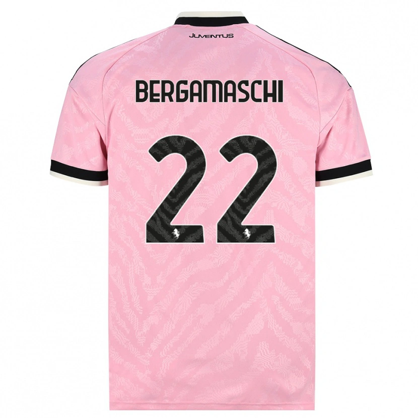 Danxen Mænd Valentina Bergamaschi #22 Pink Sort Udebane Spillertrøjer 2026/27 Trøje T-Shirt