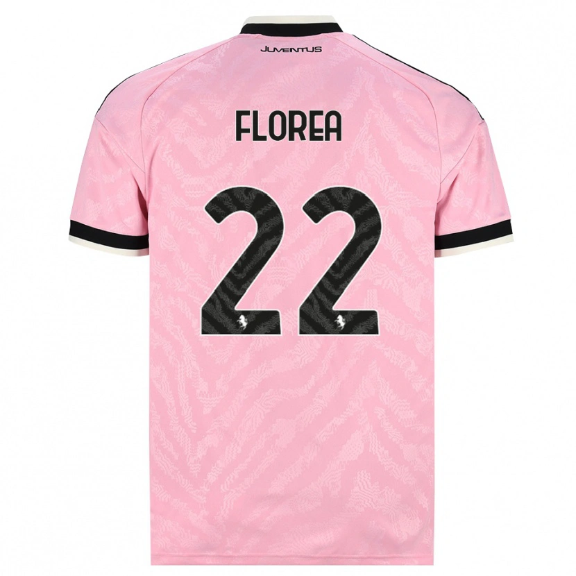 Danxen Mænd Andrei Florea #22 Pink Sort Udebane Spillertrøjer 2026/27 Trøje T-Shirt