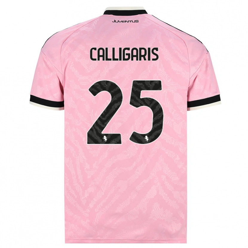 Danxen Mænd Viola Calligaris #25 Pink Sort Udebane Spillertrøjer 2026/27 Trøje T-Shirt