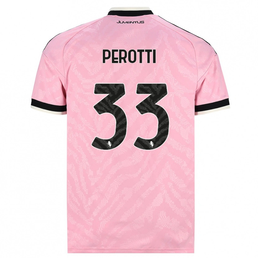 Danxen Mænd Clemente Perotti #33 Pink Sort Udebane Spillertrøjer 2026/27 Trøje T-Shirt