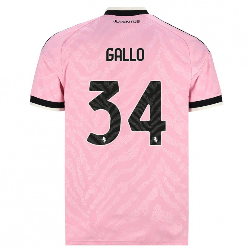 Danxen Mænd Azzurra Gallo #34 Pink Sort Udebane Spillertrøjer 2026/27 Trøje T-Shirt