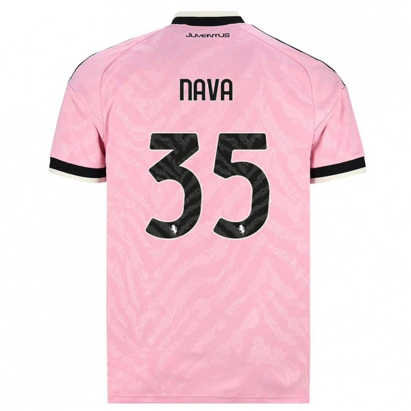 Danxen Mænd Sebastiano Nava #35 Pink Sort Udebane Spillertrøjer 2026/27 Trøje T-Shirt