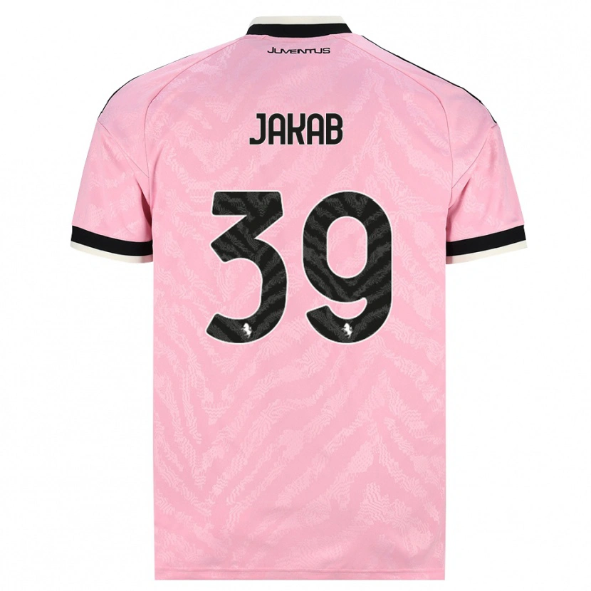 Danxen Mænd Mátyás Jakab #39 Pink Sort Udebane Spillertrøjer 2026/27 Trøje T-Shirt