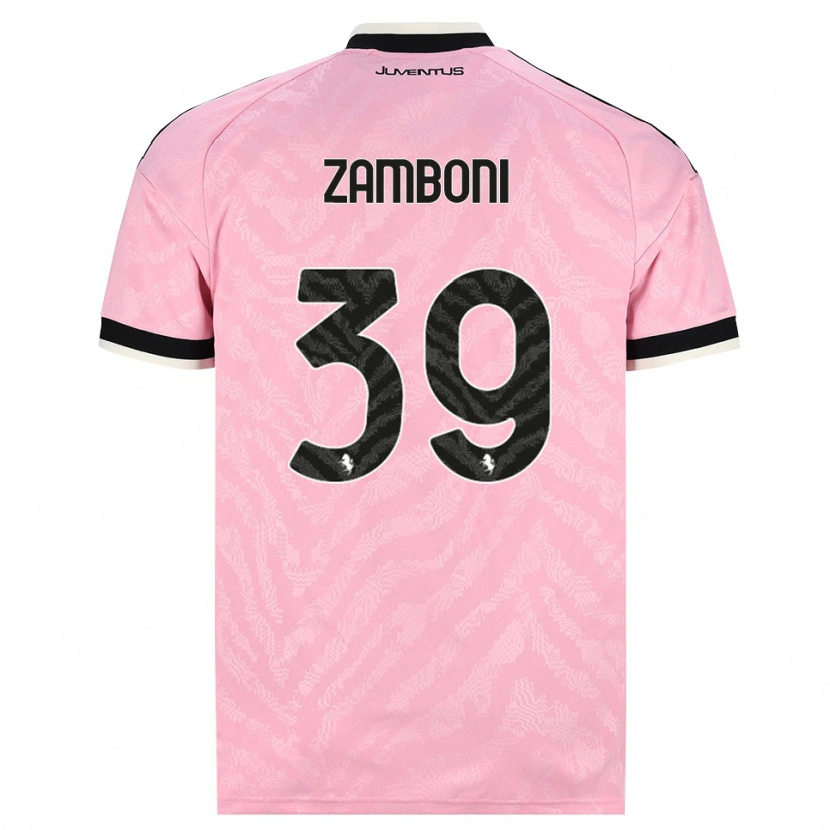 Danxen Mænd Marta Zamboni #39 Pink Sort Udebane Spillertrøjer 2026/27 Trøje T-Shirt