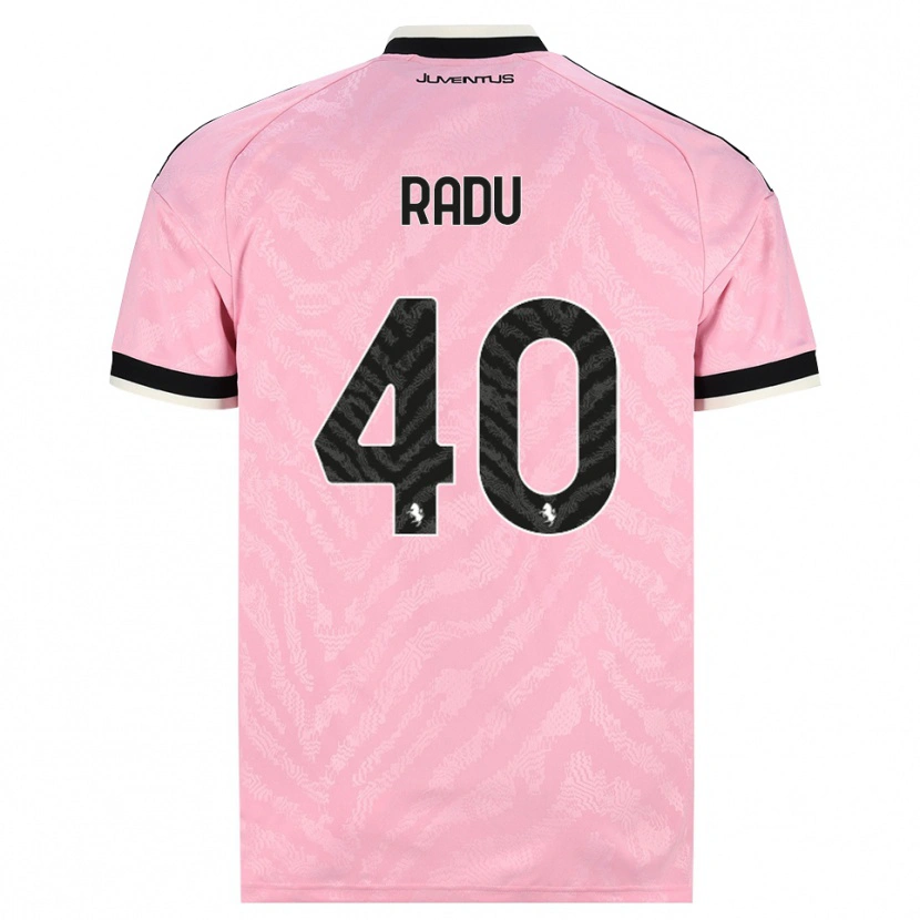 Danxen Mænd Riccardo Radu #40 Pink Sort Udebane Spillertrøjer 2026/27 Trøje T-Shirt
