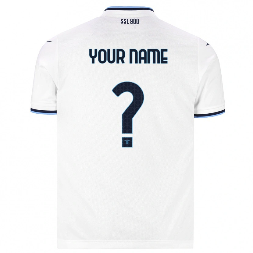 Danxen Mænd Dit Navn #0 Hvid Marineblå Udebane Spillertrøjer 2026/27 Trøje T-Shirt