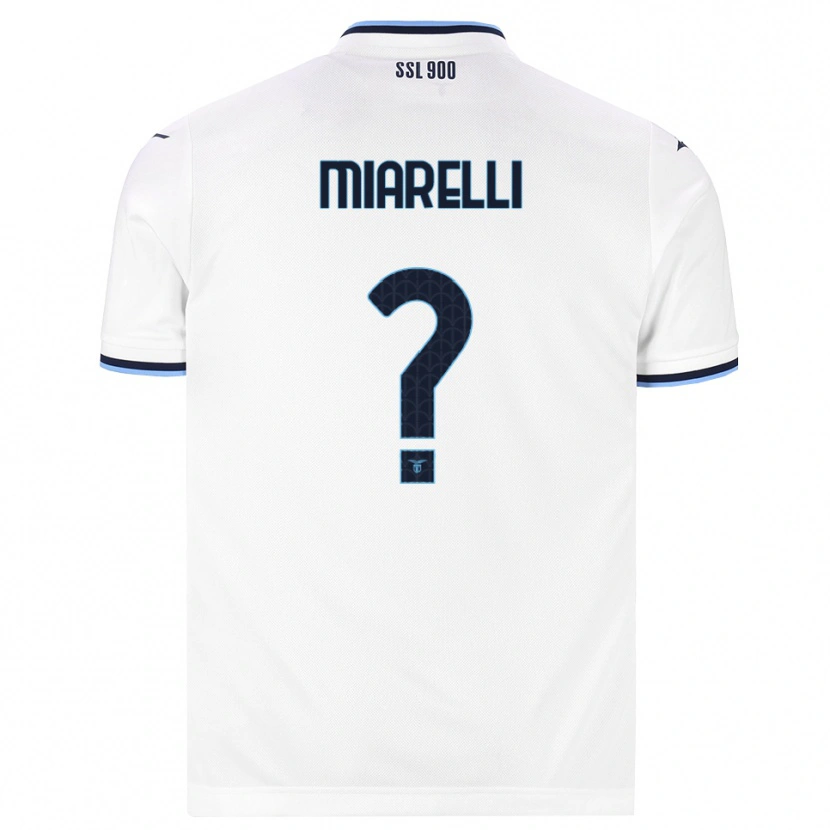 Danxen Mænd Andrea Miarelli #0 Hvid Marineblå Udebane Spillertrøjer 2026/27 Trøje T-Shirt