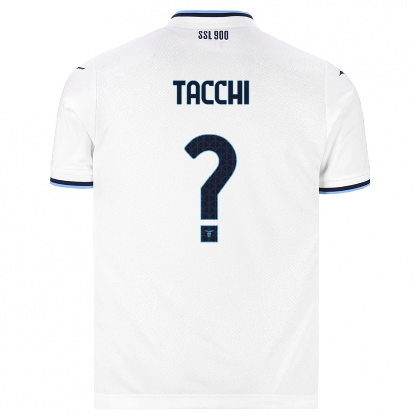 Danxen Mænd Andrea Tacchi #0 Hvid Marineblå Udebane Spillertrøjer 2026/27 Trøje T-Shirt