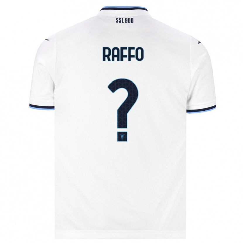 Danxen Mænd Edoardo Raffo #0 Hvid Marineblå Udebane Spillertrøjer 2026/27 Trøje T-Shirt
