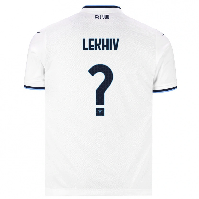 Danxen Mænd Maksym Lekhiv #0 Hvid Marineblå Udebane Spillertrøjer 2026/27 Trøje T-Shirt