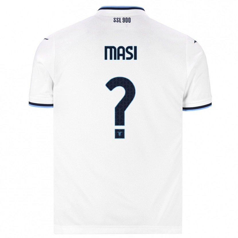 Danxen Mænd Nicolas Masi #0 Hvid Marineblå Udebane Spillertrøjer 2026/27 Trøje T-Shirt