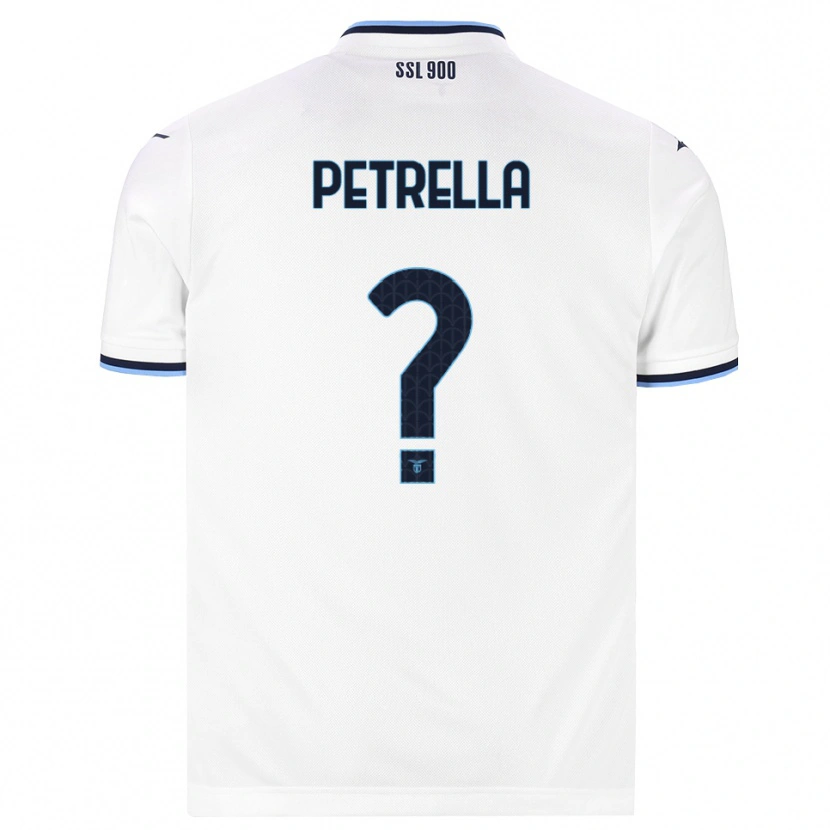 Danxen Mænd Anthony Petrella #0 Hvid Marineblå Udebane Spillertrøjer 2026/27 Trøje T-Shirt