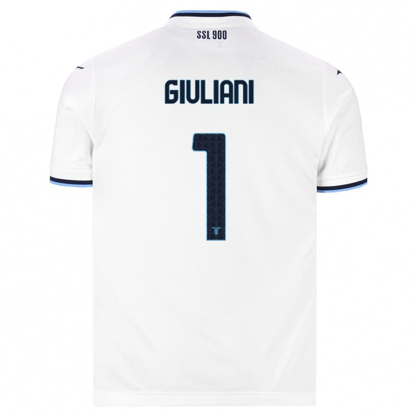 Danxen Mænd Alessio Giuliani #1 Hvid Marineblå Udebane Spillertrøjer 2026/27 Trøje T-Shirt