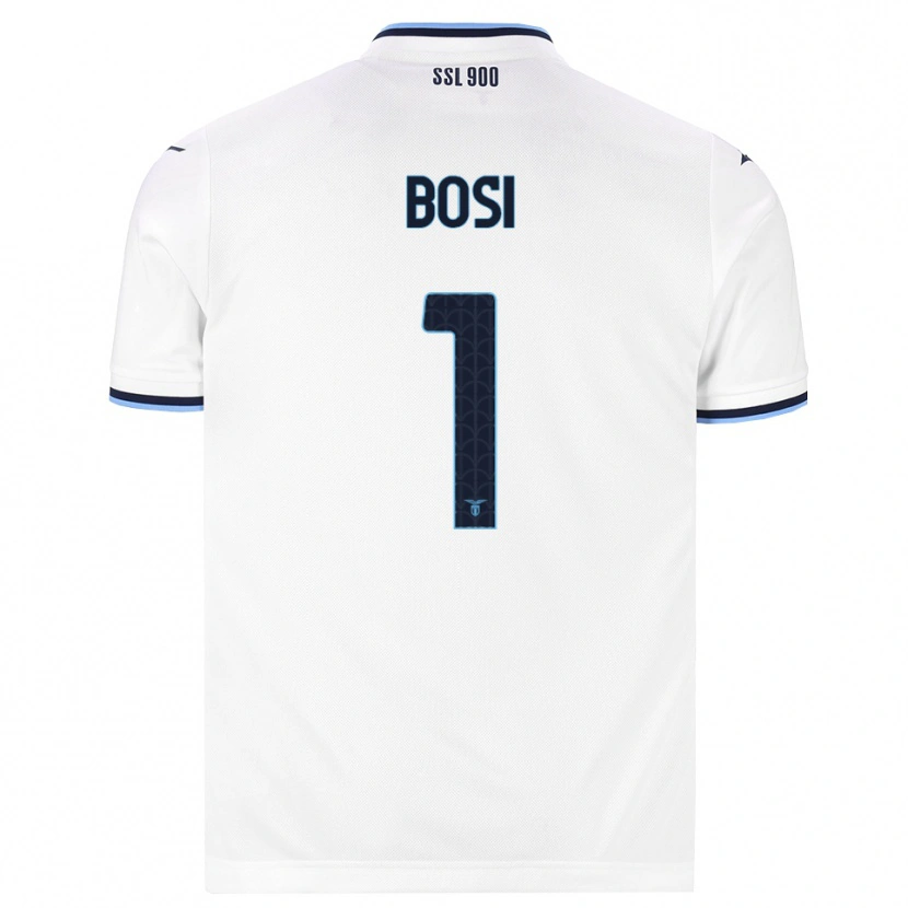 Danxen Mænd Gioele Bosi #1 Hvid Marineblå Udebane Spillertrøjer 2026/27 Trøje T-Shirt