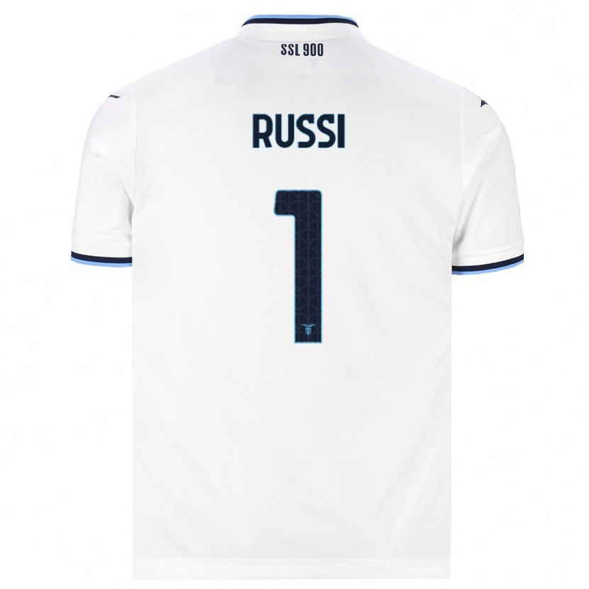 Danxen Mænd Gabriele Russi #1 Hvid Marineblå Udebane Spillertrøjer 2026/27 Trøje T-Shirt