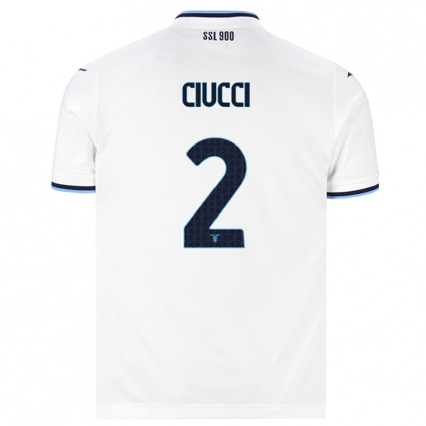 Danxen Mænd Federico Ciucci #2 Hvid Marineblå Udebane Spillertrøjer 2026/27 Trøje T-Shirt