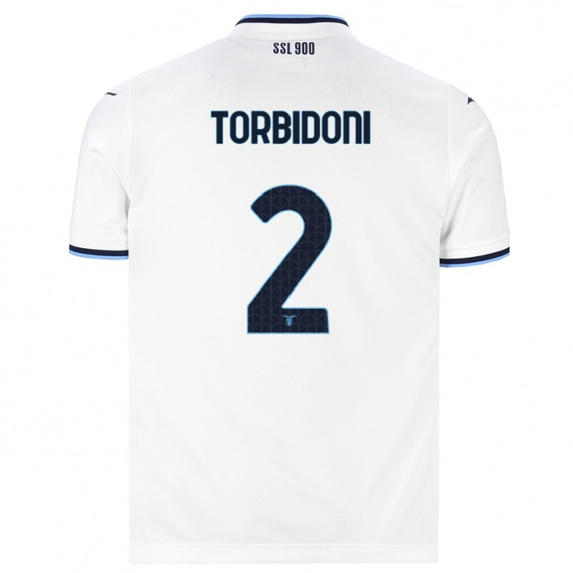 Danxen Mænd Marco Torbidoni #2 Hvid Marineblå Udebane Spillertrøjer 2026/27 Trøje T-Shirt