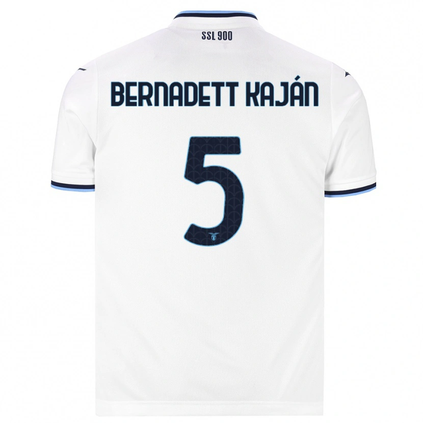 Danxen Mænd Zsanett Bernadett Kaján #5 Hvid Marineblå Udebane Spillertrøjer 2026/27 Trøje T-Shirt