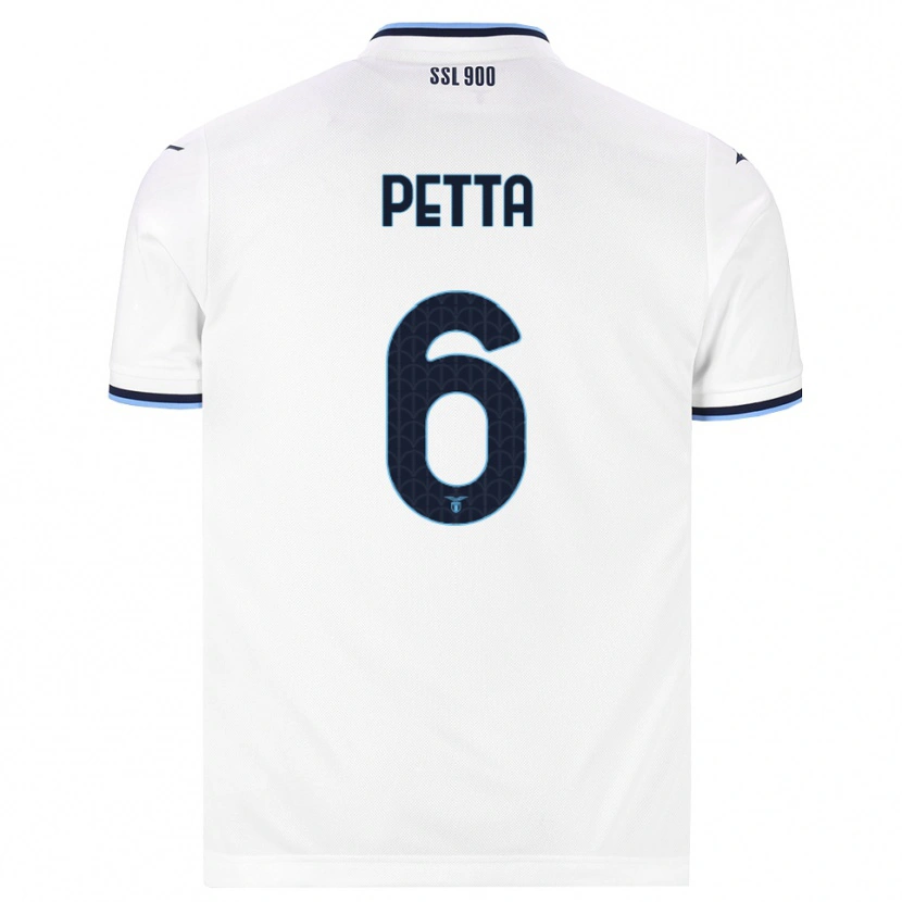 Danxen Mænd Andrea Petta #6 Hvid Marineblå Udebane Spillertrøjer 2026/27 Trøje T-Shirt