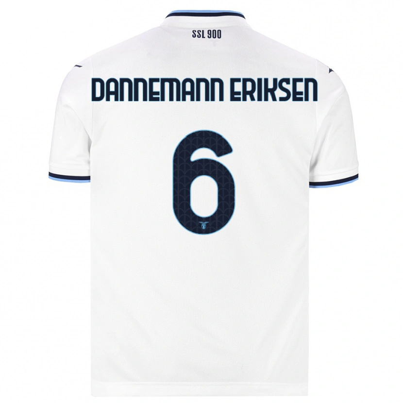 Danxen Mænd Louise Dannemann Eriksen #6 Hvid Marineblå Udebane Spillertrøjer 2026/27 Trøje T-Shirt