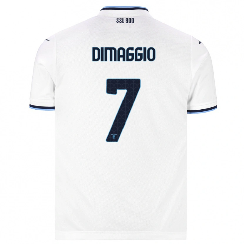 Danxen Mænd Cosimo Dimaggio #7 Hvid Marineblå Udebane Spillertrøjer 2026/27 Trøje T-Shirt