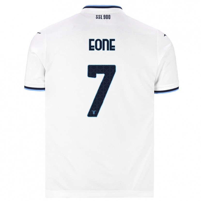 Danxen Mænd Emmanuel Eone #7 Hvid Marineblå Udebane Spillertrøjer 2026/27 Trøje T-Shirt
