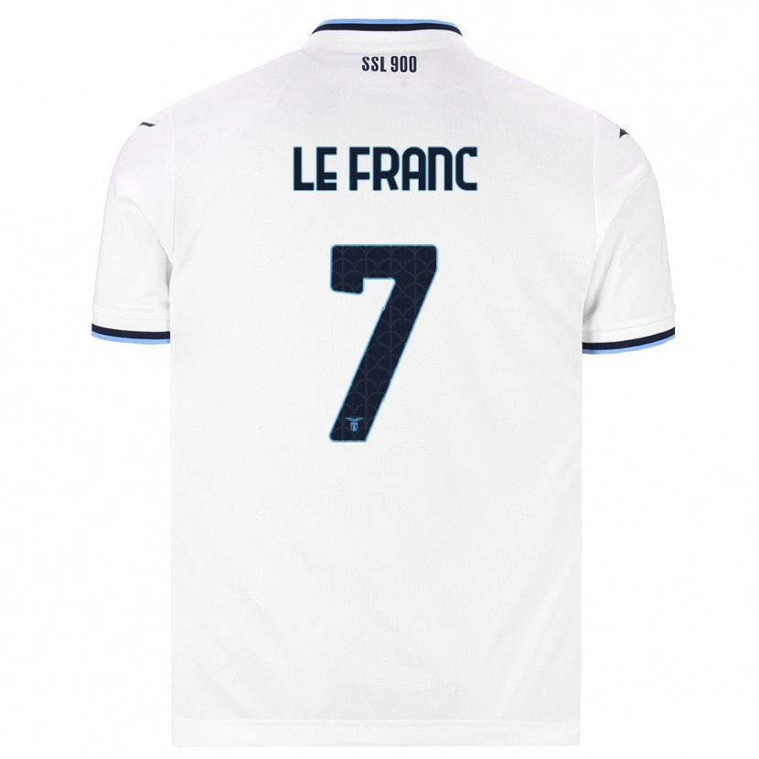 Danxen Mænd Chloé Le Franc #7 Hvid Marineblå Udebane Spillertrøjer 2026/27 Trøje T-Shirt