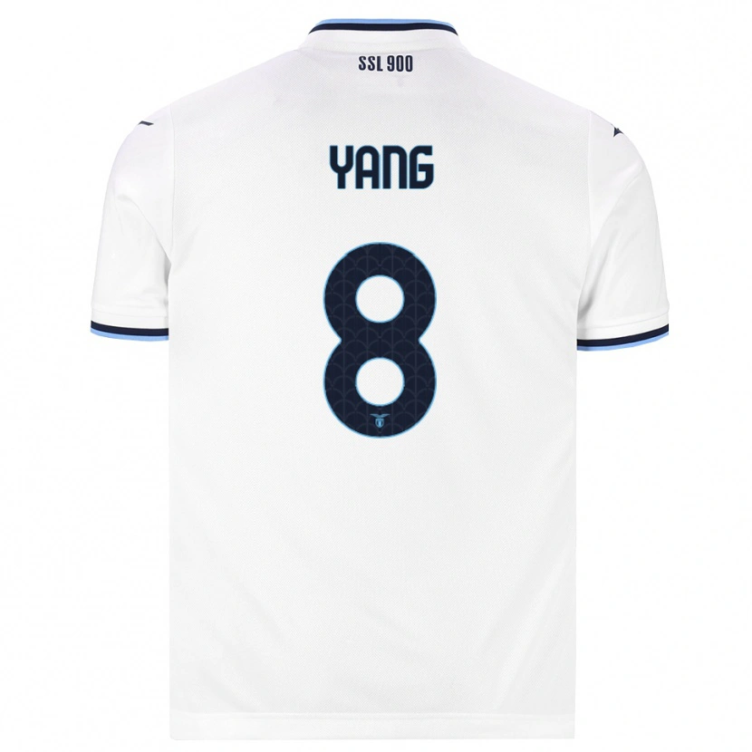 Danxen Mænd Lina Yang #8 Hvid Marineblå Udebane Spillertrøjer 2026/27 Trøje T-Shirt