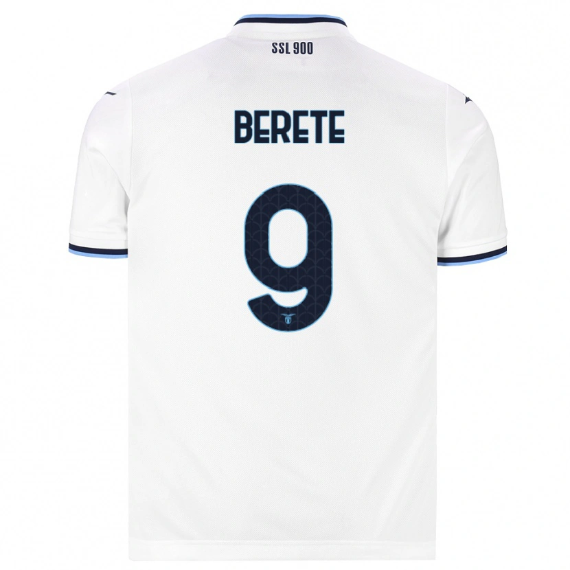 Danxen Mænd Moustapha Berete #9 Hvid Marineblå Udebane Spillertrøjer 2026/27 Trøje T-Shirt