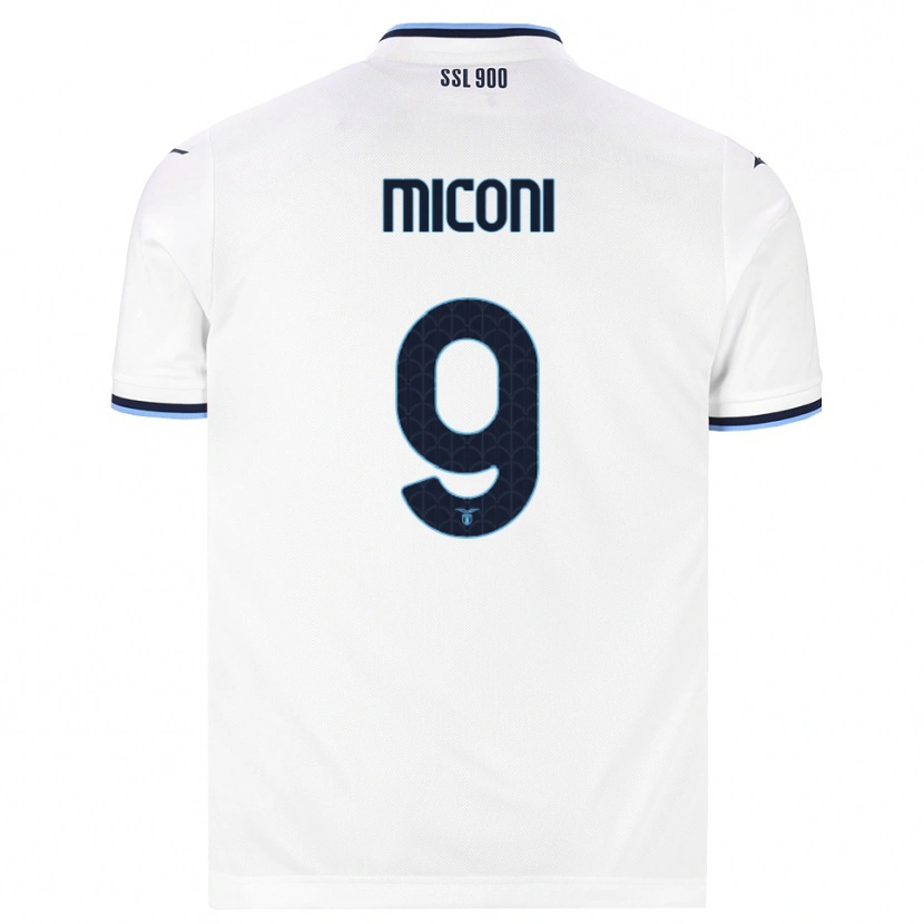 Danxen Mænd Lorenzo Miconi #9 Hvid Marineblå Udebane Spillertrøjer 2026/27 Trøje T-Shirt