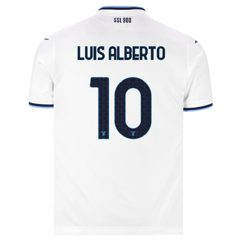 Danxen Mænd Luis Alberto #10 Hvid Marineblå Udebane Spillertrøjer 2026/27 Trøje T-Shirt