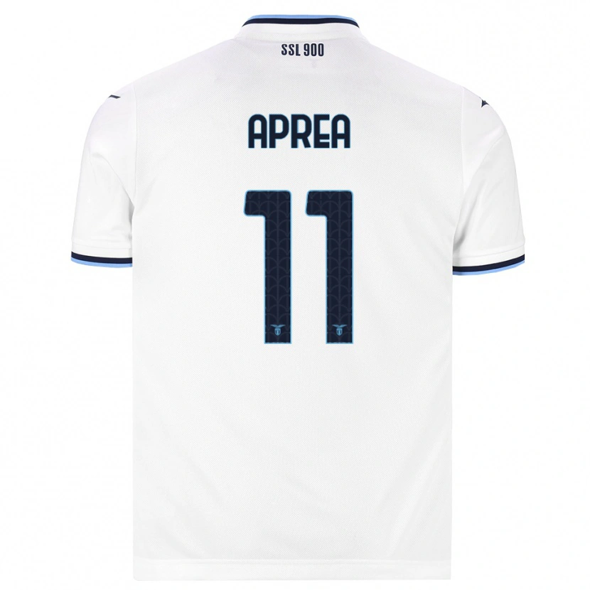 Danxen Mænd Federico Aprea #11 Hvid Marineblå Udebane Spillertrøjer 2026/27 Trøje T-Shirt