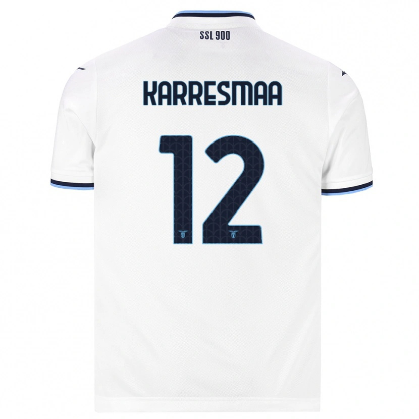 Danxen Mænd Kerttu Karresmaa #12 Hvid Marineblå Udebane Spillertrøjer 2026/27 Trøje T-Shirt