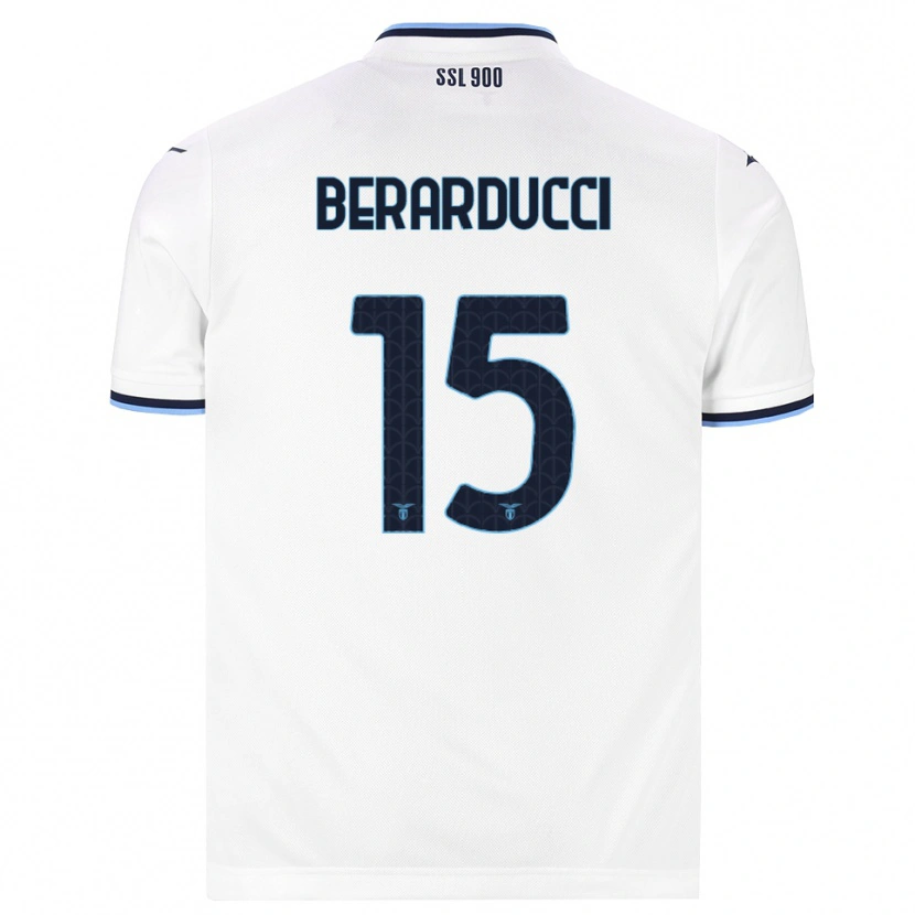 Danxen Mænd Martina Berarducci #15 Hvid Marineblå Udebane Spillertrøjer 2026/27 Trøje T-Shirt