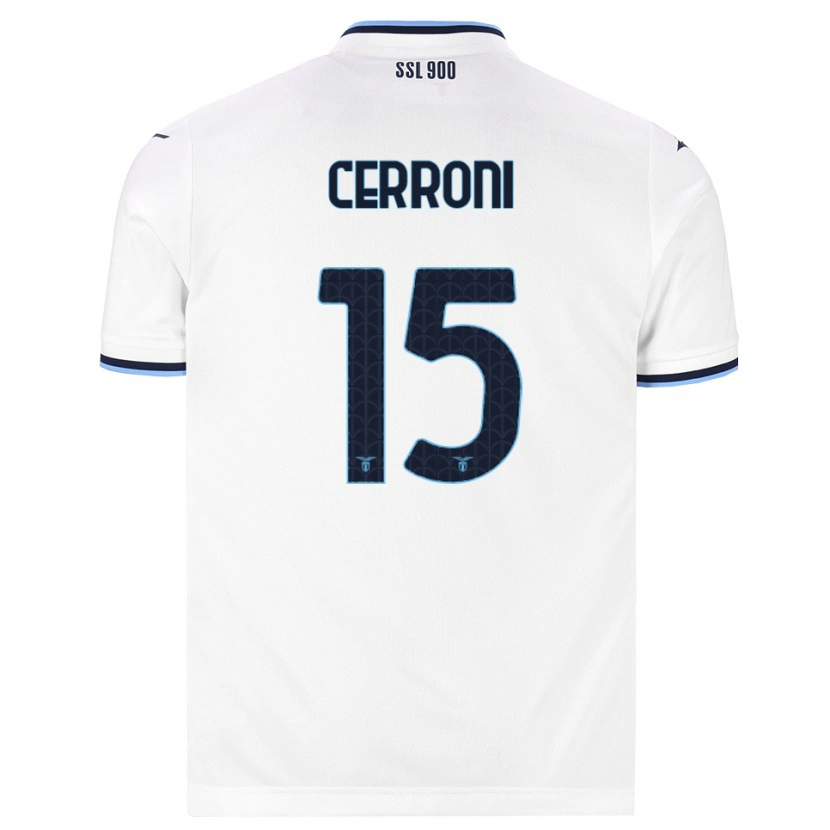 Danxen Mænd Leonardo Cerroni #15 Hvid Marineblå Udebane Spillertrøjer 2026/27 Trøje T-Shirt