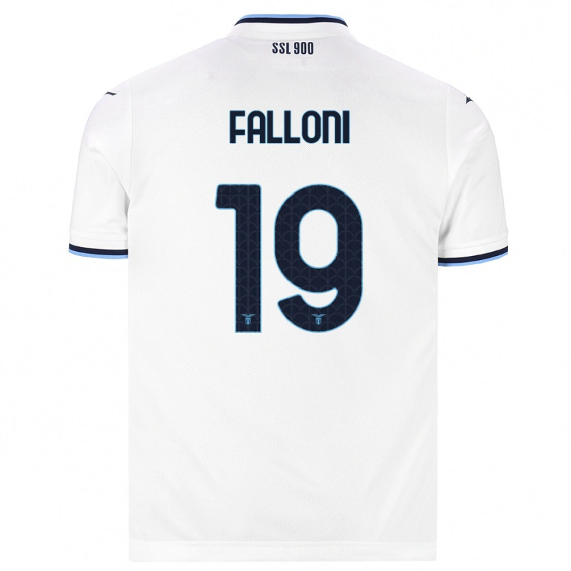 Danxen Mænd Ludovica Falloni #19 Hvid Marineblå Udebane Spillertrøjer 2026/27 Trøje T-Shirt
