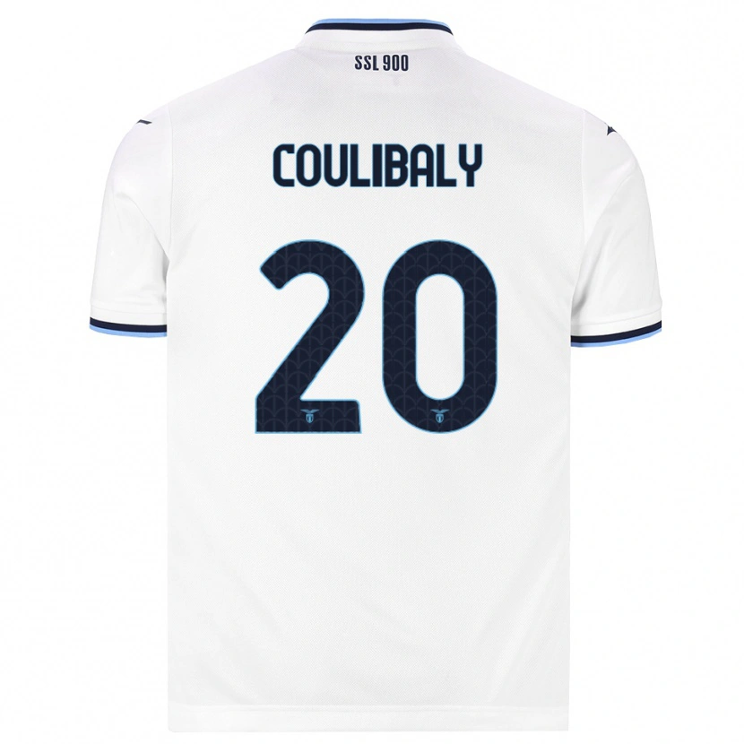 Danxen Mænd Larsson Coulibaly #20 Hvid Marineblå Udebane Spillertrøjer 2026/27 Trøje T-Shirt