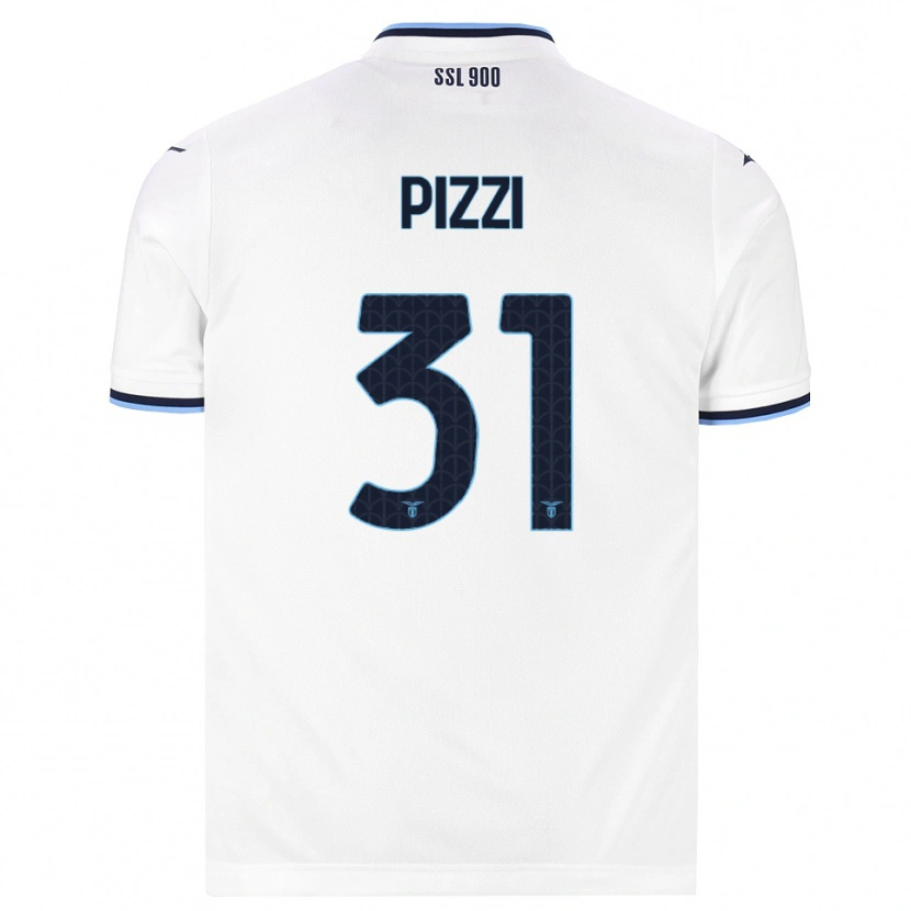 Danxen Mænd Giorgia Pizzi #31 Hvid Marineblå Udebane Spillertrøjer 2026/27 Trøje T-Shirt