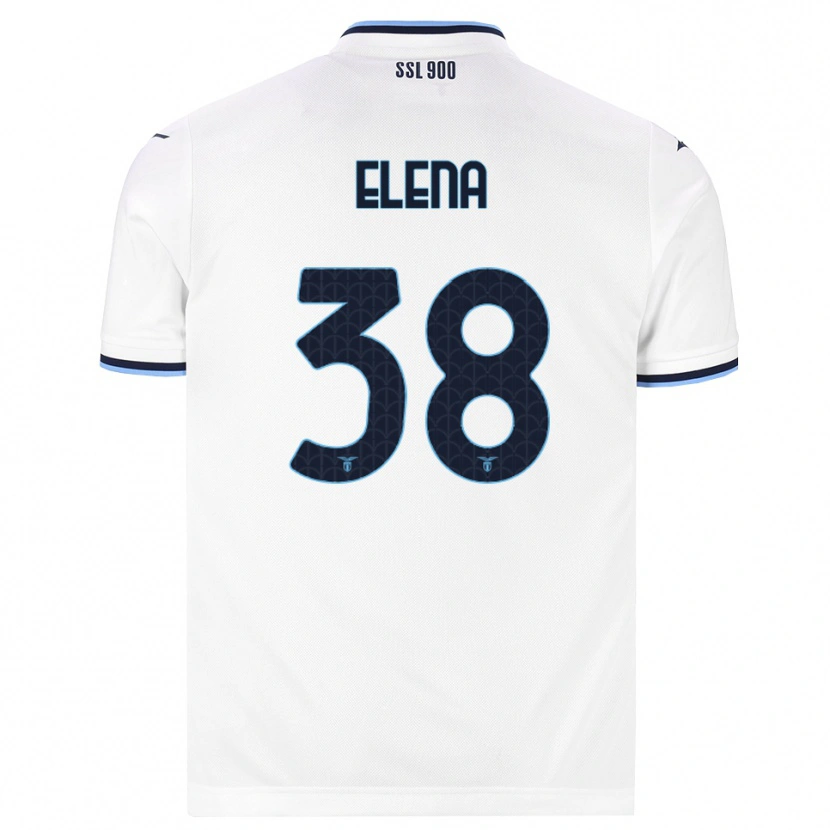 Danxen Mænd Michele Elena #38 Hvid Marineblå Udebane Spillertrøjer 2026/27 Trøje T-Shirt