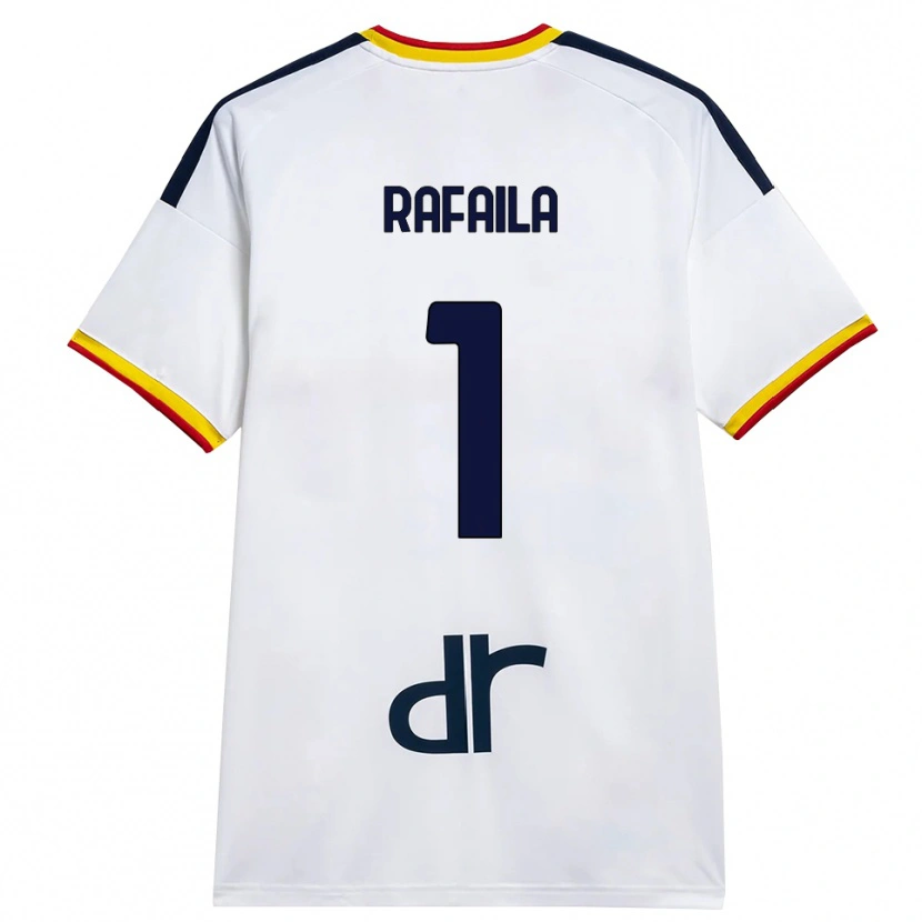 Danxen Mænd Vlad Răfăilă #1 Hvid Gul Rød Udebane Spillertrøjer 2026/27 Trøje T-Shirt