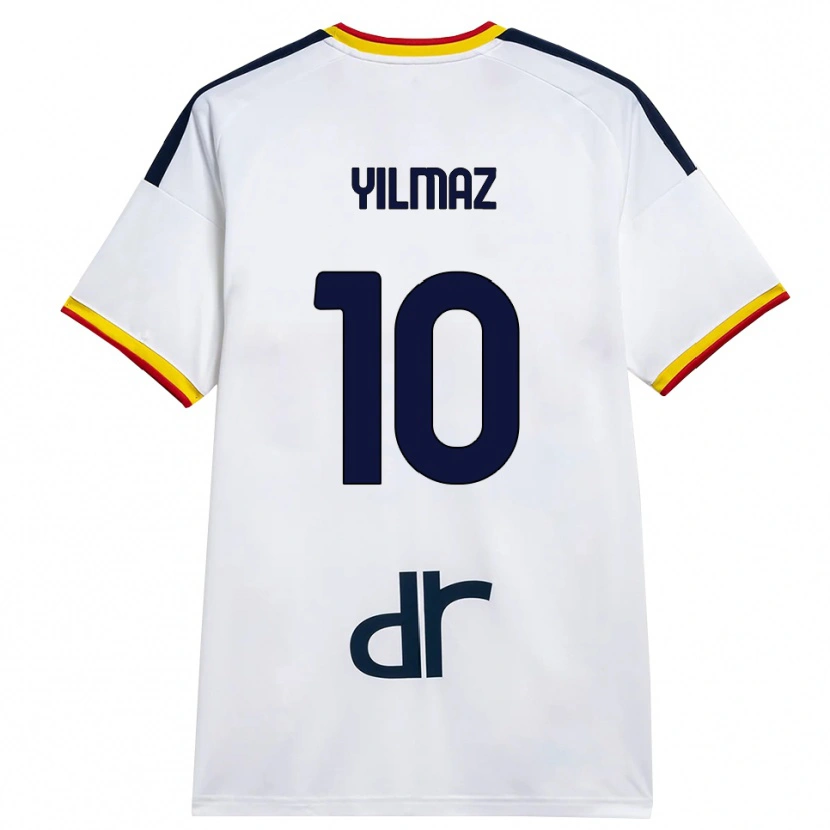 Danxen Mænd Enes Yilmaz #10 Hvid Gul Rød Udebane Spillertrøjer 2026/27 Trøje T-Shirt
