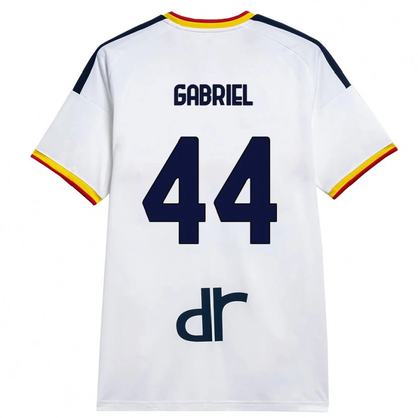 Danxen Mænd Tiago Gabriel #44 Hvid Gul Rød Udebane Spillertrøjer 2026/27 Trøje T-Shirt