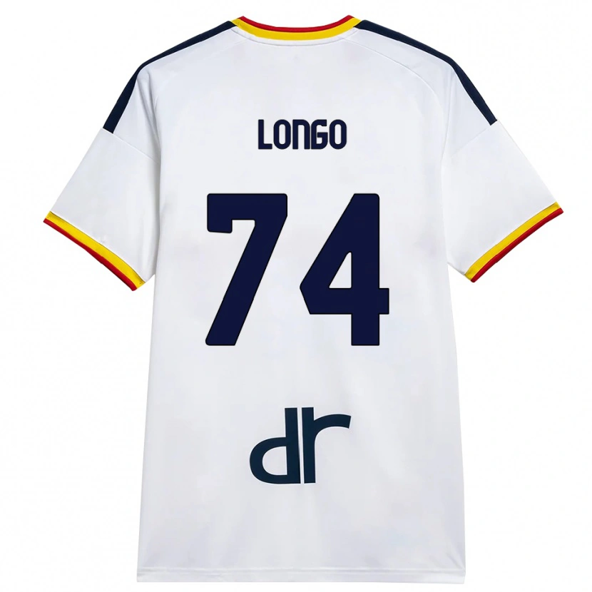 Danxen Mænd Francesco Longo #74 Hvid Gul Rød Udebane Spillertrøjer 2026/27 Trøje T-Shirt