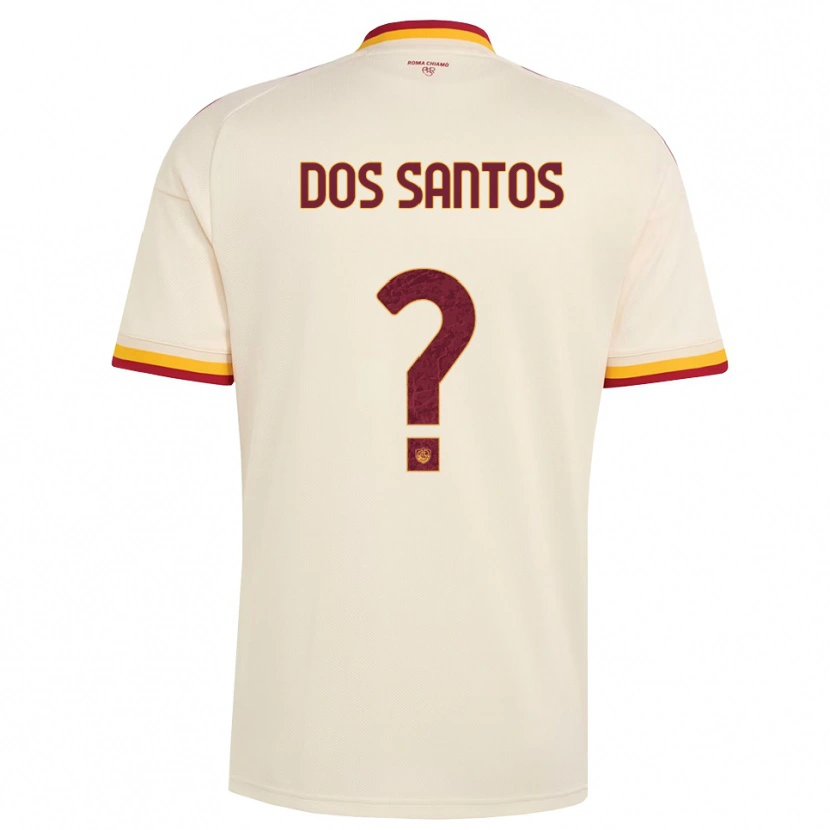 Danxen Mænd Leandro Dos Santos #0 Champagne Rød Gul Udebane Spillertrøjer 2026/27 Trøje T-Shirt