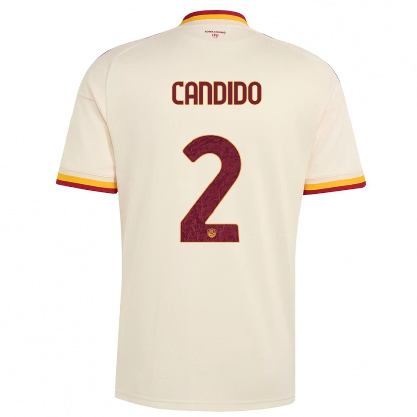 Danxen Mænd Gabriele Candido #2 Champagne Rød Gul Udebane Spillertrøjer 2026/27 Trøje T-Shirt