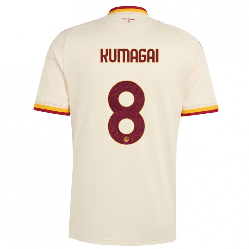 Danxen Mænd Saki Kumagai #8 Champagne Rød Gul Udebane Spillertrøjer 2026/27 Trøje T-Shirt