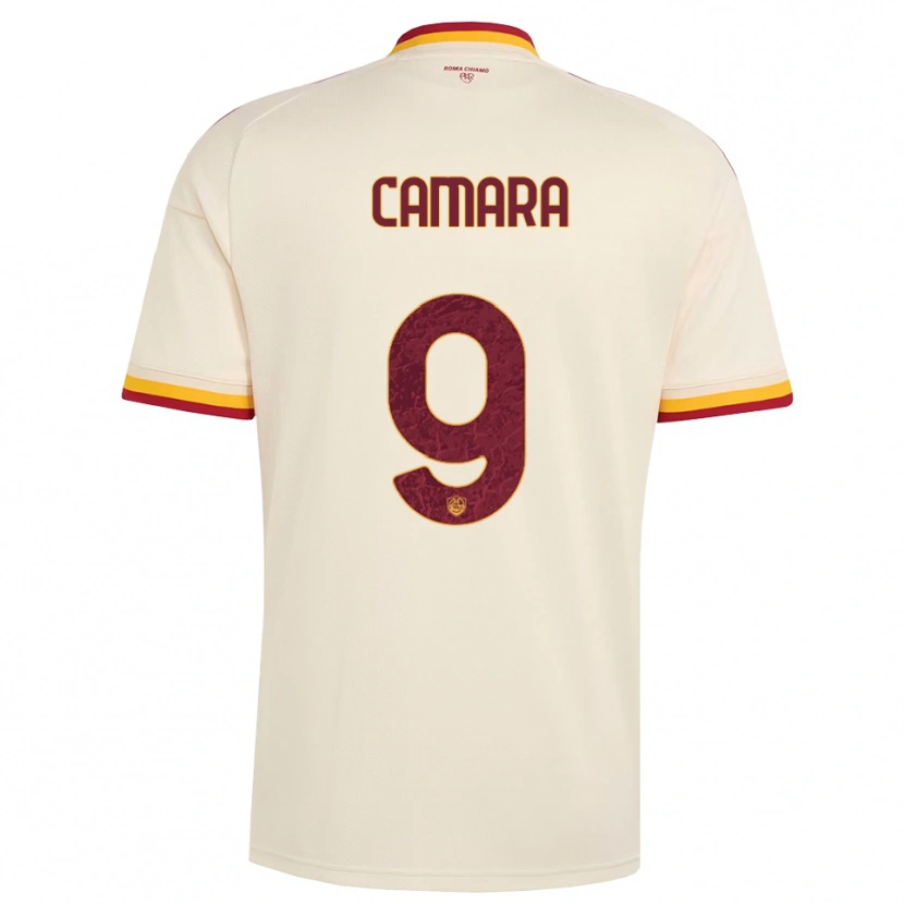 Danxen Mænd Mandjou Camara #9 Champagne Rød Gul Udebane Spillertrøjer 2026/27 Trøje T-Shirt