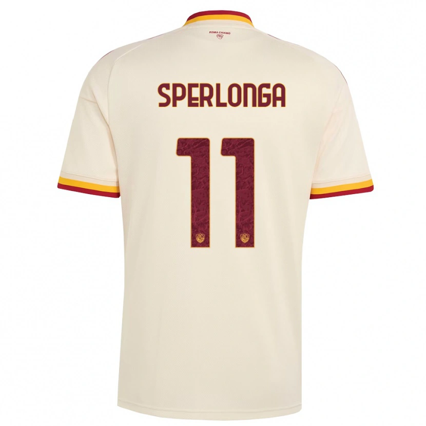 Danxen Mænd Omar Sperlonga #11 Champagne Rød Gul Udebane Spillertrøjer 2026/27 Trøje T-Shirt